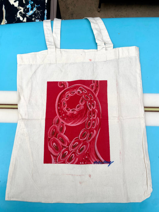 Red Octo Tote